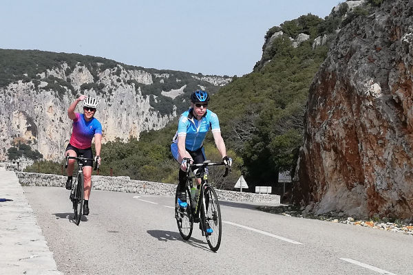 Anstieg über der Ardècheschlucht